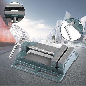 Hochwertiger 100mm Präzisions Maschinenschraubstock für Bohrmaschine und Fräsmaschine - Schwerer Gusseisenkörper für hohe Härtedefinition und -haltbarkeit, Präzision verbessert durch fein verarbeitete Oberfläche