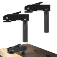 Verstellbarer Schreibtisch-Clip für Die Werkbank Hundeloch zum Holzschnitzen, Schleifen und Fräsen mit fester Klemme 19mm Desktop-Schnellhalteklemme Tischplatten-Niederhalter