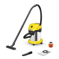 Nass-Trockensauger mit Patronenfilter und Vliesfilterbeutel für effektive Reinigung von Boden und Fugen, 1.000 W, 2 m Schlauchaufbewahrung und Blasfunktion