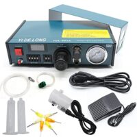 Professioneller Klebstoffspender für Solder Paste, 16 Einstellungen, 0,0001 ml Mindestdosierung, präzise und zuverlässige Ausgabe, ideal für Elektronik, Luftfahrt, Optik und mehr