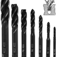 Gewindebohrer Set, HSS 6542, Nitrieren, Metrisch, Spiralnutbohrer, Maschinengewindebohrer, Gewindebohrer Satz, M3, M4, M5, M6, M8, M10, M12