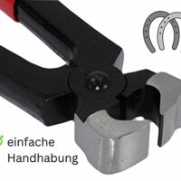 Hochwertige Hufzange für Pferdeklauen mit Nietansatz und geformtem Stahl für effektive Pflege
