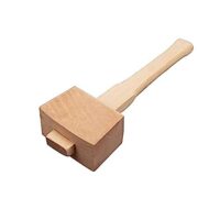 Holzhammer mit Griff, Holzbearbeitungshammer für Tischlerarbeiten, Heimwerker, Schreinerwerkzeug, hochwertiger Buchenholz, umweltfreundlich und gesund für Hände