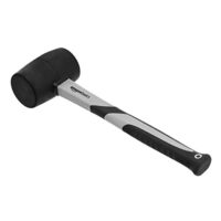 Amazon Basics Fäustel mit Fiberglasstiel, 450 g, Schwarz. Robuste Werkzeug für verschiedene Arbeiten wie Holzarbeiten oder Laminat-Bearbeitung.