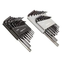 Innensechskant-Schlüssel-Set von Amazon Basics, 36-teilig, Zoll/SAE und metrisch, Schlüsseln aus langlebigem Chrom-Vanadium-Stahl, schwarze Oxid-Oberfläche, ideal für Arbeiten an Fahrzeugen, Maschinen und anderen Geräten