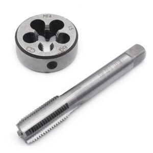 2 Stück M14 X 1,5 mm Gewindebohrer Runde Zähne Set aus hochwertigem Material für verschiedene Anwendungen wie Bohrmaschinen, Gewindeschneiden und Drehautomaten.