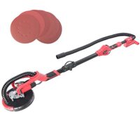 Hochwertiger Langhalsschleifer mit 750 Watt Motor und Drehzahlregelung, ideal für Heimwerker-Arbeiten, ergonomisches Design, Teleskopstange und Absaugsystem.