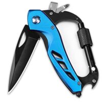 Multifunktionales Werkzeug mit Schraubendreher, Schlüsselanhänger und Klappmesser, ideal für Outdoor-Camping-Zubehör und als Geschenk für Männer.
