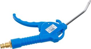 Druckluft-Ausblaspistole BGS 3208 mit 100 mm Durchmesser, blauer Nylon-Fiberglas-Griff und Messinganschluss 6,3 mm (1/4") für Heimwerker und Profis in der Hausreparatur