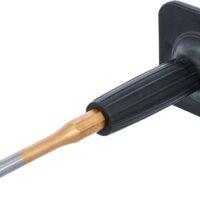 Hochwertiger Splintentreiber BGS 9082 mit Chrom-Vanadium-Stahl gefertigt und Gummischutzgriff für sichere Handhabung bei der Herstellung von Splinten oder anderen Holzbauteilen