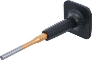 Hochwertiger Splintentreiber BGS 9082 mit Chrom-Vanadium-Stahl gefertigt und Gummischutzgriff für sichere Handhabung bei der Herstellung von Splinten oder anderen Holzbauteilen