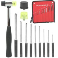 9-teiliges Roll Pin Punch Set für BÃ¼chsenmacher, Handwerker und Reparaturen, inklusive Tragetasche und Hammer