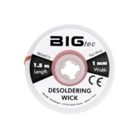 BIGtec Entlötlitze 1mm für effektive Lötzinn-Entfernung und -Entlöten mit reinem Kupferdraht und hoher Wärmeleitfähigkeit