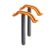Praktisches 2-teiliges Schnellzwingen Set von BORA für Tischplatten und Bretter, perfekt für Handwerker, schnell und sicher zu bedienen