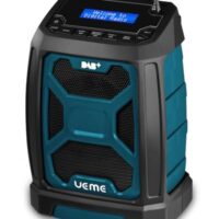 Baustellenradio mit Akku, tragbares DAB Plus/FM Radio mit Bluetooth-Lautsprecher und Radiowecker, starkem Empfang, inklusive USB-to-DC-Netzkabel. Ideal für Baustellenbetreiber und Bauarbeiter.