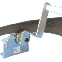 Berger & Schröter 30082 Dengelmaschine/Sensendengelmaschine, Silber,weiß - Professionelle Werkzeugmaschine für das Dengelem von Sensen und Sicheln