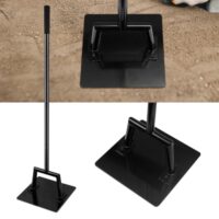 Betonstampfer, Stahl Bodenverdichter, Erdstampfer mit Breite Platte, Stampfer zum Verdichten von Boden, Kies und Sand
