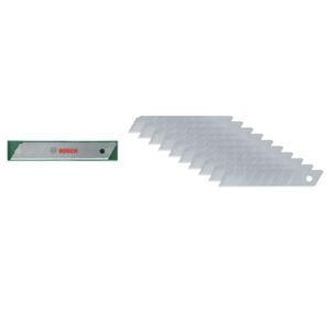 Hochwertige Bosch Abbrechklingen 18mm, 10 Stück, SK5-Stahl, 7 Segmente, Etui zur Aufbewahrung und zum Transport