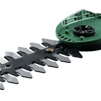 Bosch ISIO Multi-Click Strauchscherenmesser 12 cm mit einfachem Bedienungssystem und Möglichkeit zum Wechseln zwischen verschiedenen Schneidarbeiten