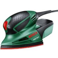 Multischleifer Bosch PSM 100 A 100 Watt im Koffer, Schleifpapier, Staubsaugeranschluss und Microfiltersystem