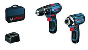 Bosch Professional 12V-Akku-Bohrschrauber-Schlagschrauber-Kombination, inkl. 2x2,0Ah Akku und Ladegerät