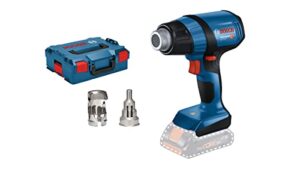 Bosch Professional 18V System Akku Heißluftgebläse GHG 18V-50 mit Reflektordüse, Reduzierdüse und L-BOXX - ohne Akku/Ladegerät