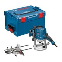 Bosch Professional Oberfräse GOF 1250 CE mit Maulschlüssel, Parallelanschlag und Kopierhülsenadapter