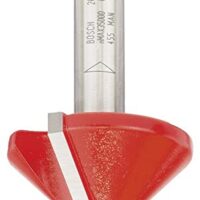 Bosch Professional V-Nutfräser für Holzarbeiten mit hochwertiger Microteq-Hartmetall-Schneidekraft und protektiver Schutzbeschichtung Proteqtion