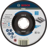 Bosch Professional gekröpfte Schruppscheibe Expert für Metall mit X-LOCK Aufnahme Ø 125 mm, ideal für legierte und unlegierte Baustähle