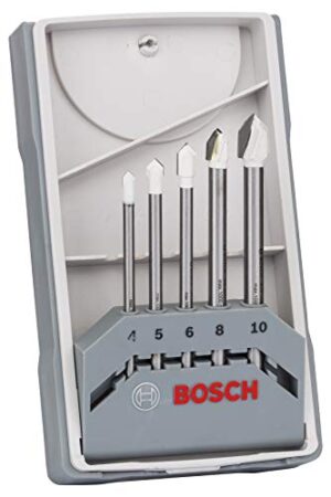 Hochwertiges Werkzeug für den Heimwerker und Profi - 5 Bohrer mit Durchmessern von Ø 4-10 mm für Stein, Fliesen und Glas