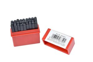 Brüder Mannesmann Schlagbuchstabensatz, 3 mm für Stahl und Eisen, hochwertiges Werkzeug für Heimwerker und Handwerker, lateinischer Alphabet und besondere Zeichen