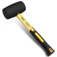 Gummischer Hammer mit zwei Seiten, geeignet für Bodenleger und Fliesen, TÜV- und GS-zertifiziert, Gewicht 450g
