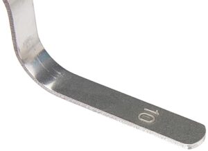 Connex Stoßfugenkelle 10mm aus Edelstahl mit Kunststoffgriff, rot, ideal für Heimwerker und Handwerker