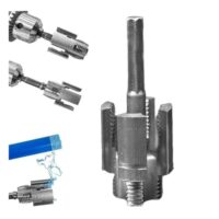 Universelles Rohrgewindeschneidwerkzeug für Innen- und Außenrohrgewinde, PVC-Gewindemacher-Werkzeug für elektrische Bohrmaschine, 1,27 cm (DN15) 3/4 Zoll (DN20) Rohrgrößen