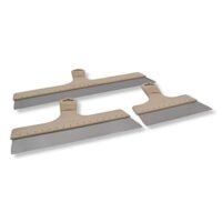 Vierkantrohr-Spachtel 200x57mm, 300x57mm und 450x57mm mit wasserabweisendem Griff für Bau- und Renovierungsprojekte