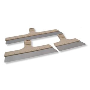Vierkantrohr-Spachtel 200x57mm, 300x57mm und 450x57mm mit wasserabweisendem Griff für Bau- und Renovierungsprojekte
