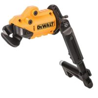Bild eines Dewalt Blechscheren-Aufsatzes für Akku-Schlagbohrschrauber DT70620, schlagfest, ¼“ Innensechskant-Aufnahme, für Schnitte bis zu 1,3mm in Blechen, Edelstahl, Stahl, Titanzink & Stahlblech