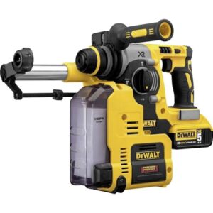Dewalt Staubabsaugung für SDS-Plus Akku-Kombihämmer D25303DH, HEPA-Filter, werkzeuglos zu befestigen, ideal für Überkopf-Arbeiten