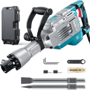 Der ENEACRO Abbruchhammer ist ein leistungsstarker und effizienter Werkzeug für anspruchsvolle Aufgaben wie Hausrenovierungen, Wand- und Bodendemontage sowie Straßenbelagsarbeiten. Mit einem robusten 1700-W-Motor und einer Schlagenergie von 65 Joule bietet er schnelle und präzise Ergebnisse.
