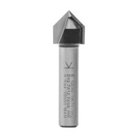 Hochwertiger V-Nutfräser und Schriftenfräser für verschiedene Anwendungen, mit Schaftdurchmesser 8 mm, Durchmesser 12,7 mm und Schlittenlänge 32 mm