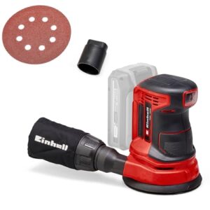 Einhell Akku-Exzenterschleifer TE-RS 18 Li-Solo Power X-Change mit Lithium-Ionen-Batterie, Drehzahl-Elektronik und Mikro-Kletthaftung für Haus-, Garage- und Werkstatt-Aufgaben