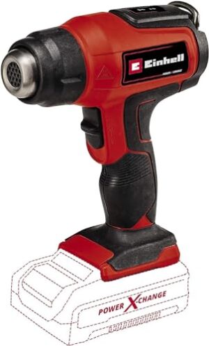 Einhell Akku-Heißluftpistole mit zwei Temperaturstufen, ideal für Modellbau und Lackentfernung, ohne Akku und Ladegerät