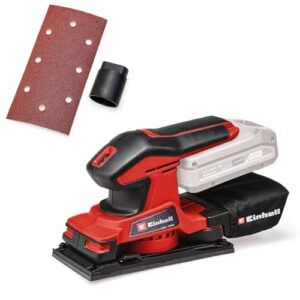 Einhell Akku-Schwingschleifer TC-OS 18/187 Li Solo Power X-Change, Lithium-Ionen, Micro-Klett, Griffstellen mit Softgrip, inkl. 1x Schleifpapier, ohne Akku und Ladegerät