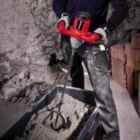 Einhell Farb-Mörtelrührer TC-MX 1400-2 E - ein professioneller Farb-Mörtelrührer mit Aluminium-Getriebegehäuse und Drehzahlelektronik