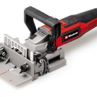 Einhell Flachdübelfräse mit stufenloser Winkel-/Höheneinstellung und 6-stufiger Tiefenverstellung für professionelles Fräsen von Nuten in verschiedenen Materialien