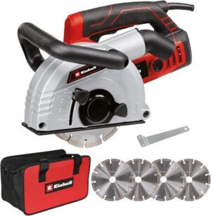 Einhell Mauernutfräse TE-MA 1700, leistungsfähige Werkzeug für Heimwerken, 1.700 Watt, 7.000 Umdrehungen pro Minute, Schnittbreite bis 38 mm, Schnitttiefe bis 40 mm, Softstart und Überlastschutz