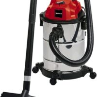 Einhell Nass-Trockensauger TC-VC 1820 S, 1250 Watt, Edelstahlbehälter 20l, Blasanschluss, 4 Rollen, Schlauchsystem Ø36mm und Zubehör für effiziente Reinigungsaufgaben