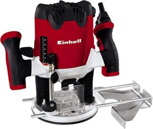 Oberfräse, 1200 W, Spannzange Ø 6 und 8 mm, elektronische Drehzahlregulierung, Spindelarretierung, einfacher Werkzeugwechsel