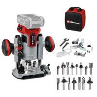 Einhell Professional Akku-Oberfräsen-Kantenfräsen-Set TP-RO 18 Set Li BL-Solo Power X-Change - Leistungsstarkes Werkzeug für professionelle und häusliche Anwendungen