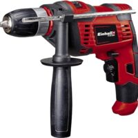 Hochwertige Schlagbohrmaschine mit Drehzahlregelelektronik und Metall-Tiefenanschlag. Ideal für Heimwerker und Handwerker.